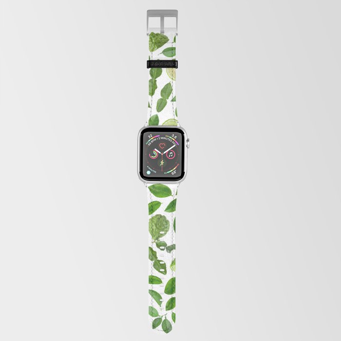 Bergamot and leaves - green Apple Watch Band