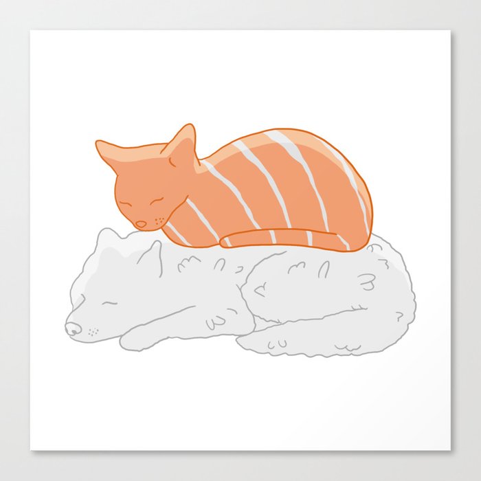 Pet Sushi Canvas Print