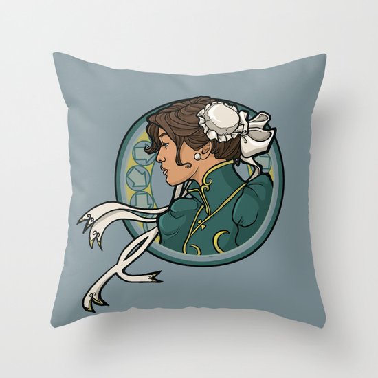 Chun-Li Nouveau Throw Pillow