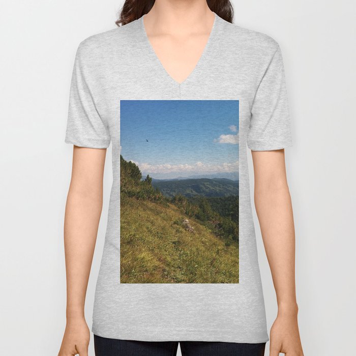 Altai Mountains V Neck T Shirt