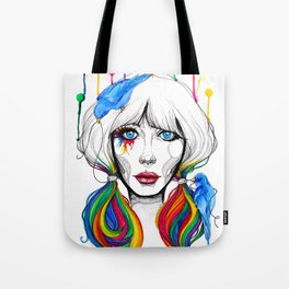 Zooey - Twisted Celebrity Watercolor Tote Bag