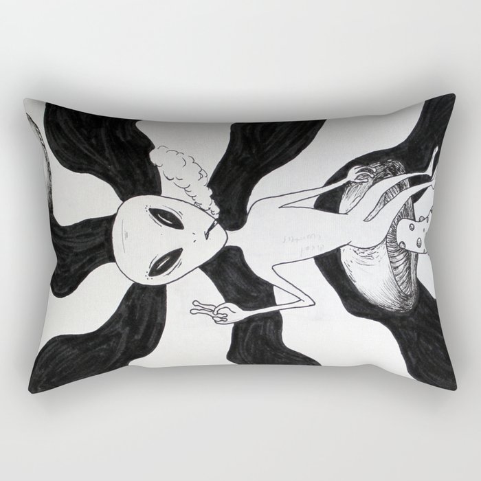 Radical Encounters Rectangular Pillow