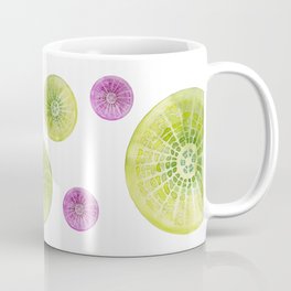 Microscopic: Diatoms - Green Palette Coffee Mug