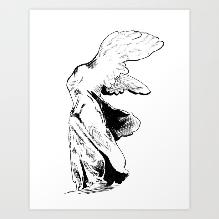 winged victory sketch