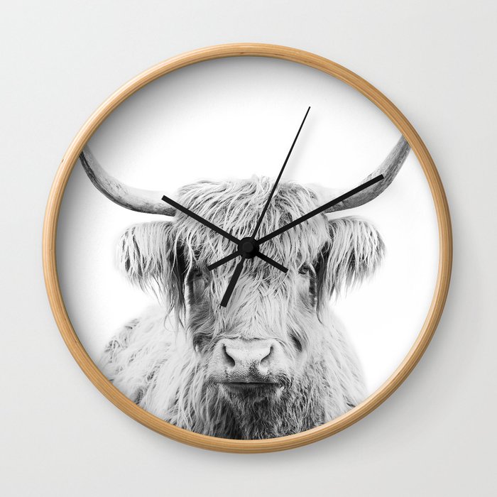 Highland cow Wall Clock