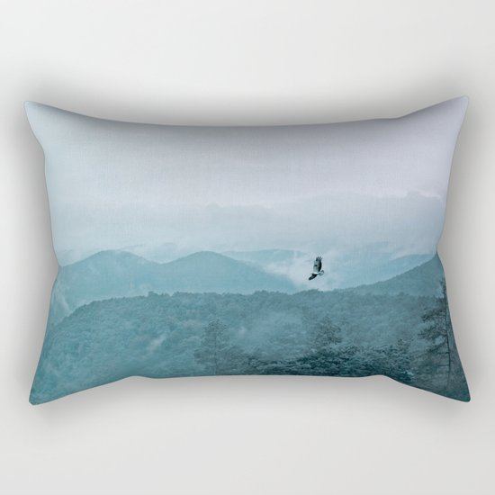 Blue smoky mountains Rectangular Pillow