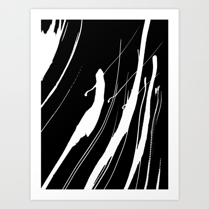 Abstract Swatches // White Art Print
