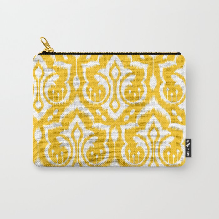 Ikat Damask Carry-All Pouch