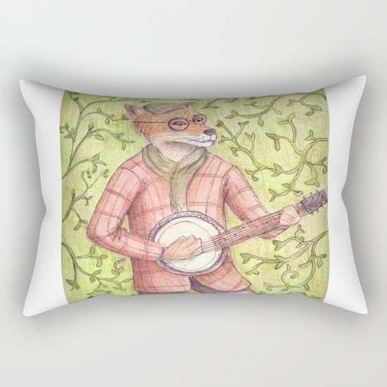 Play us a song Mr. Fox Rectangular Pillow