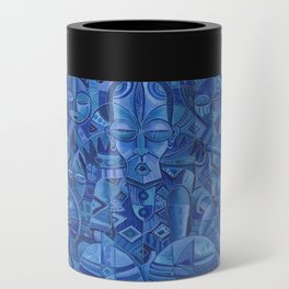 The Blues Band II very blue painting of music band Can Cooler
