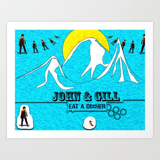 Jonh and Mayer Art Print