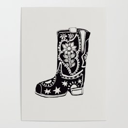 Cowboy Boot Poster