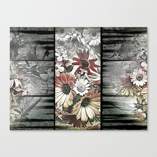 Fine floral flag Canvas Print
