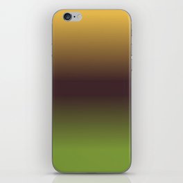 OMBRE BROWN GREEN COLOR. Abstract Illustration  iPhone Skin