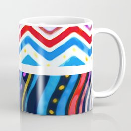Striped multi colored patterns Coffee Mug