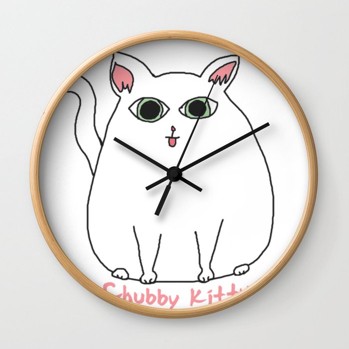 Chubby Kitty Wall Clock