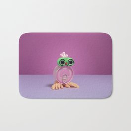Recycled creature Bath Mat | Recycle, Tunacan, Waste, Trash, Funny, Color, Reused, Eyes, Bigeyes, Animal 