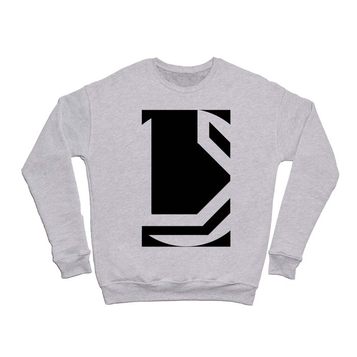 Black and white geometric modern Crewneck Sweatshirt