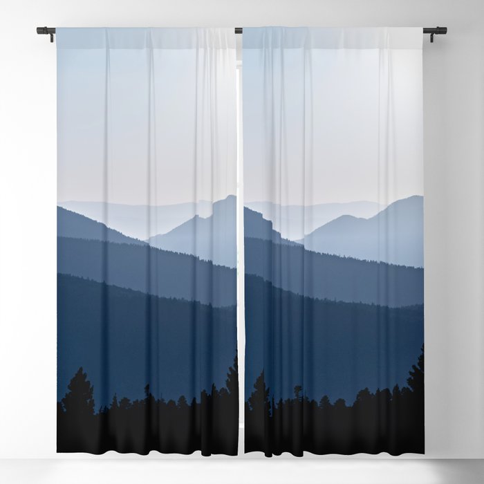 Mountain Layers New Mexico - Nature Photography Blackout Curtain