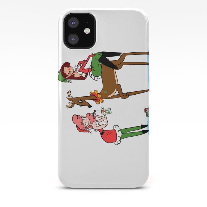 Decorating The Reindeer Iphone Case By Nicterhorst Society6