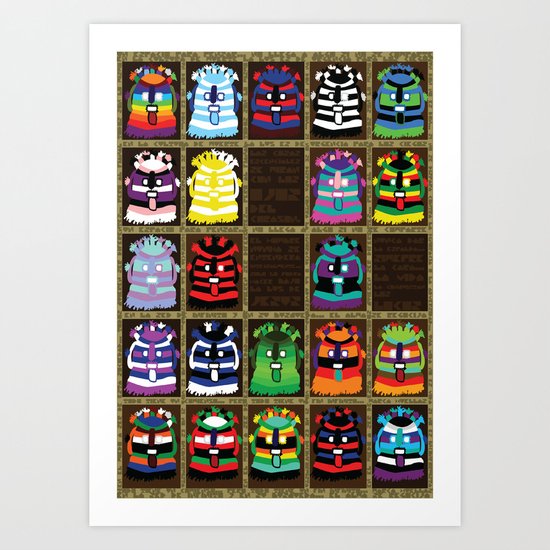 identidades... Art Print