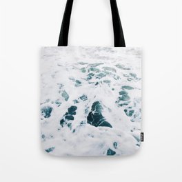 White ocean foams Tote Bag