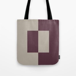 Deep Purple Gray Taupe Minimal Square Design 2021 Color of the Year Epoch and Fondue Tote Bag