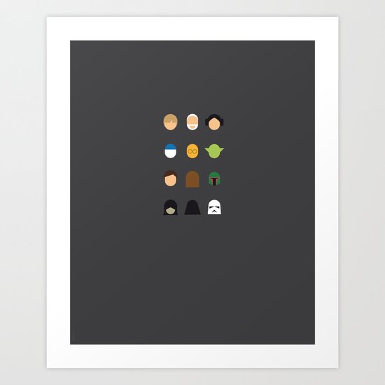 Famous Capsules - StarWars Part. 1 Art Print