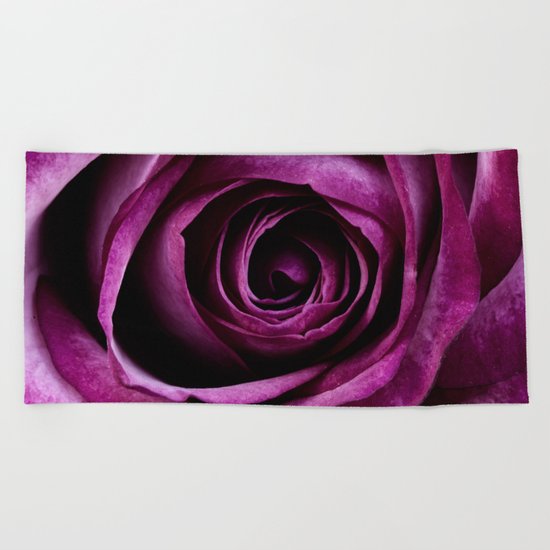 rose mauve plant 5 Beach Towel