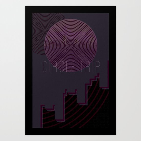 Circles. Art Print