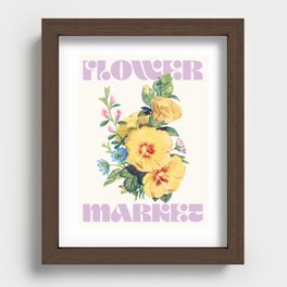 Flower market Recessed Framed Print