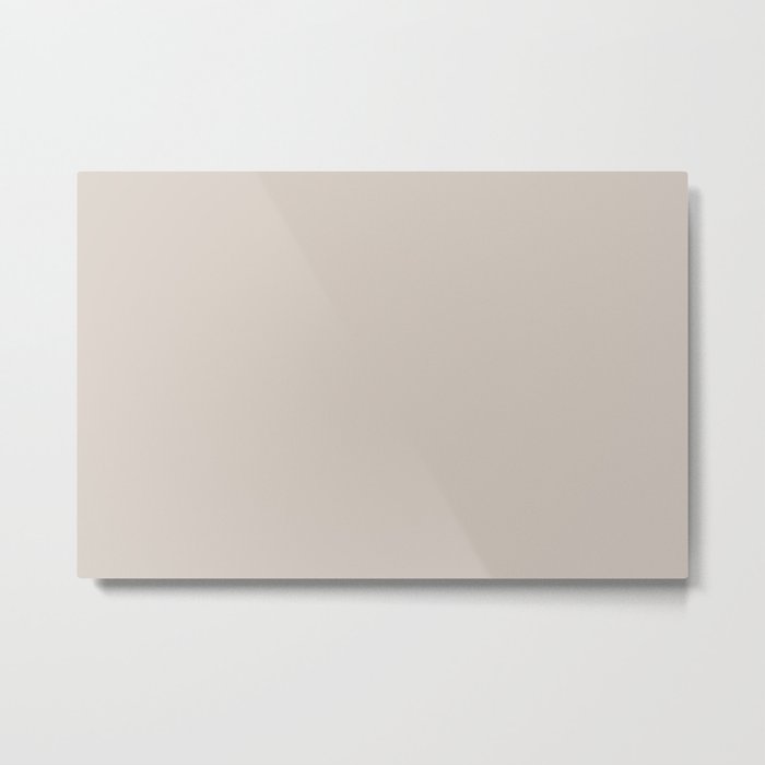 Perfectly Pale Pink Solid Color PANTONE 13-0003 Autumn/Winter Key Color - Shade - Hue - Colour Metal Print
