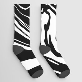 Black and White Marble Socks