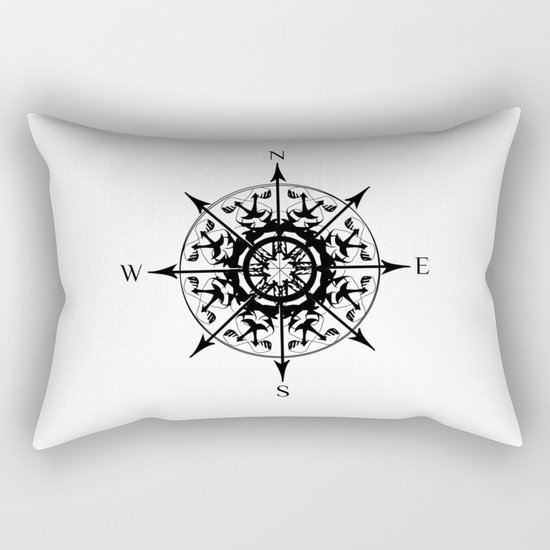 compass Rectangular Pillow