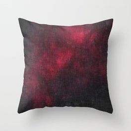 Dark burgundy red Throw Pillow