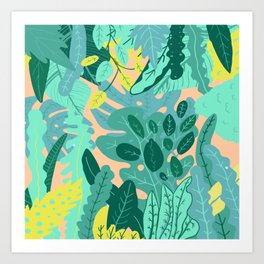 Flora Nature Forest Tropical Art Print | Background, Nature, Plantas, Plants, Tropicalcolors, Leaves, Flora, Greenery, Flores, Flowers 
