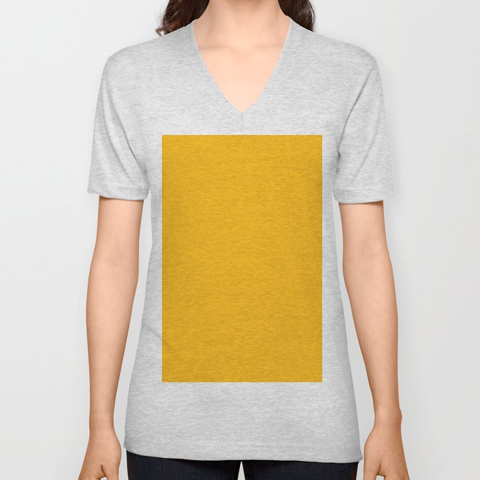 Coinage Yellow V Neck T Shirt