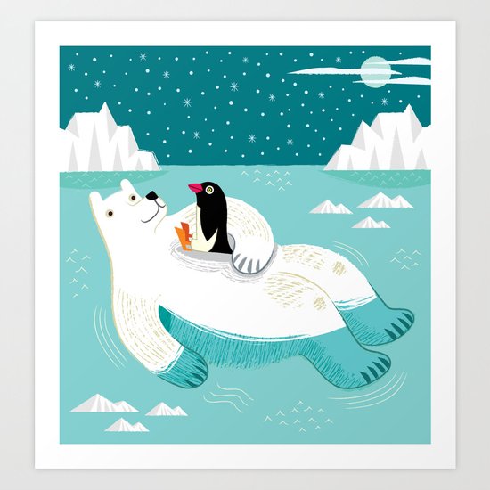 Hitching A Ride Art Print