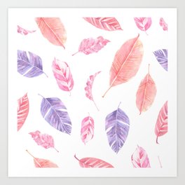 Simple Floral Patterns Art Print
