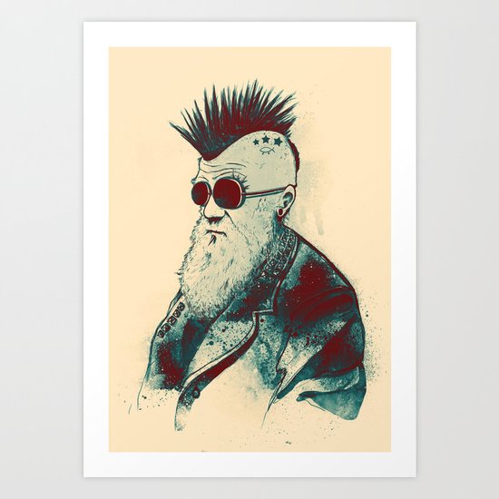 Evolution of Charles Art Print