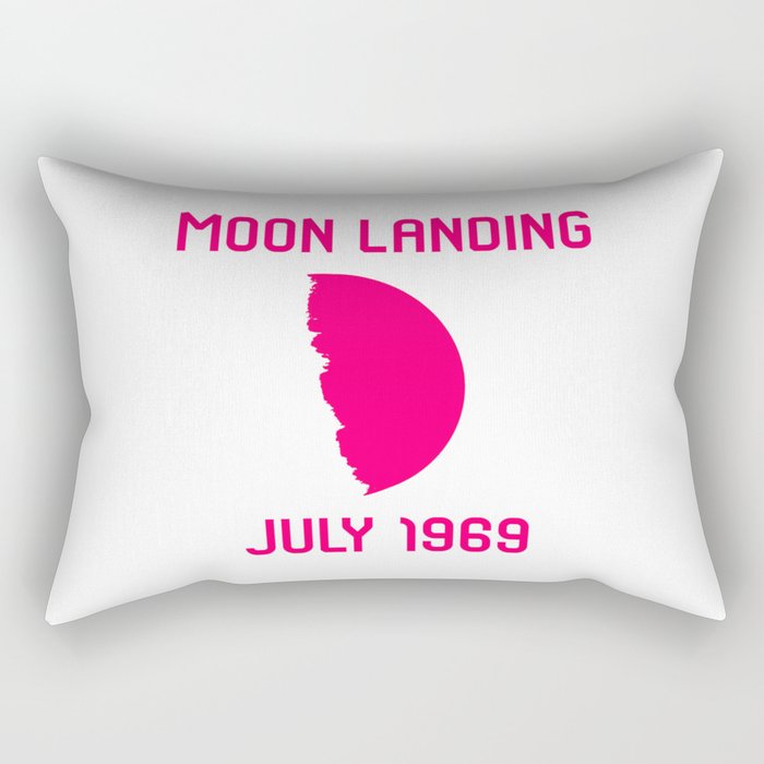 Moon Landing Funny 1969 Space 50th Anniversary Quote Rectangular Pillow By At85productions Society6