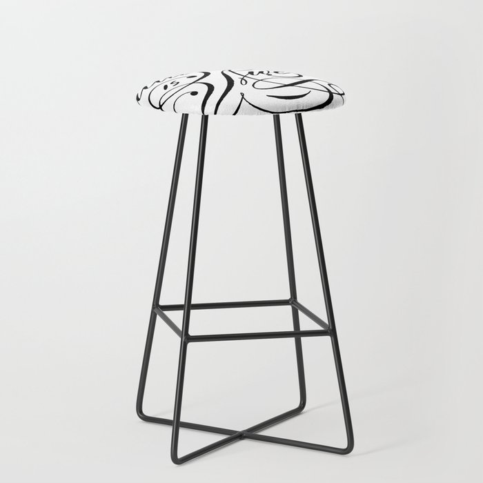 Calligraphy Is Awesome Bar Stool