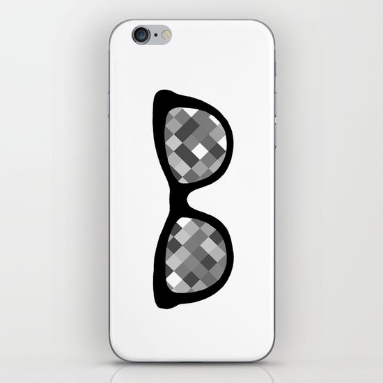 Diamond Eyes Black and White iPhone & iPod Skin