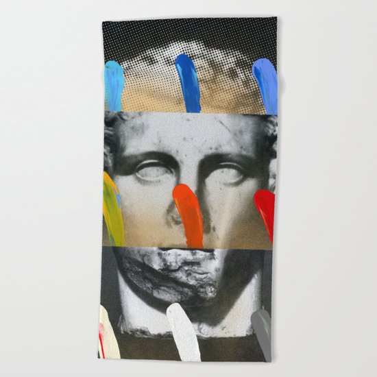 Composition On Panel 17 Beach Towel