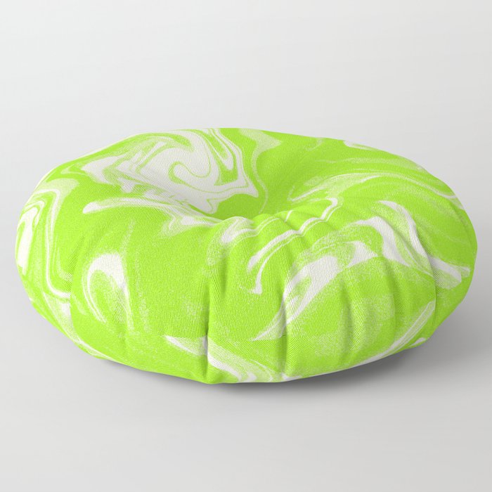 Green Wave Grunge Floor Pillow