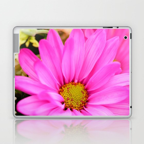 Pink Daisy Petals macro Laptop & iPad Skin