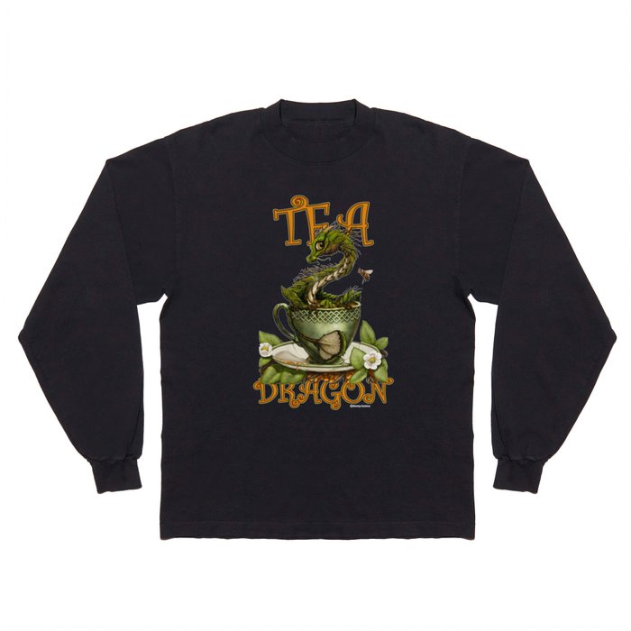 Tea Dragon print t-shirt art Long Sleeve T Shirt
