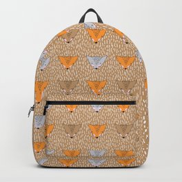Shaggy faces Backpack | Foxes, Muzzle, Cartoon, Fox, Pattern, Raccoon, Cuties, Orange, Ornament, Wild 