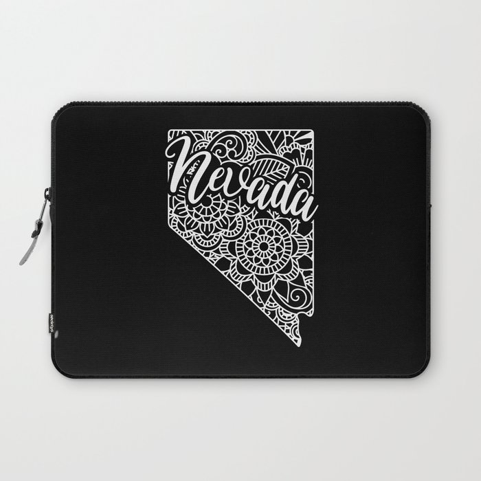 Nevada State Mandala USA America Pretty Floral Laptop Sleeve