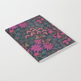 Dark Ditsy Floral Repeat  Notebook